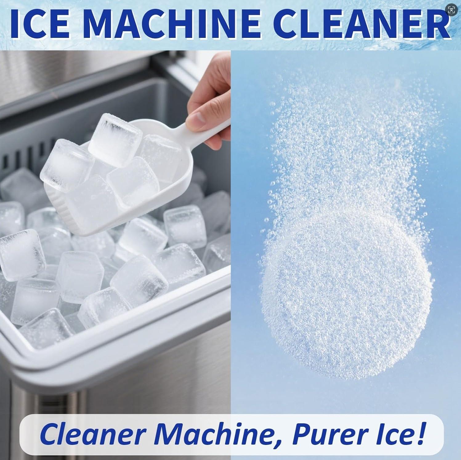 Ice Maker Cleaning Tablets, Home Convenient Gentle Cleansing Deodorizing Daily Care Ice Maker Cleaner, Effective Stain Removal