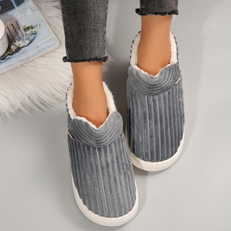 Slippers for Womens Warm Memory Foam Anti-Slip House Shoes Comfortable Cotton Slippers Home Bedroom Shoes Indoor & Outdoor