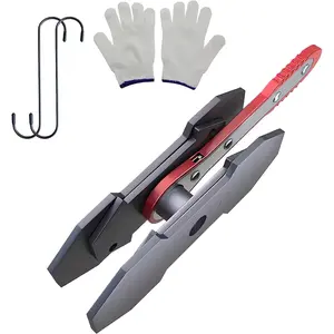 Brake Caliper Compression Tool, 360° Adjustable Disc Brake Pad Spreader, Automotive Universal Caliper Piston Compressor Tool with 2PCS External Large Steel Plates