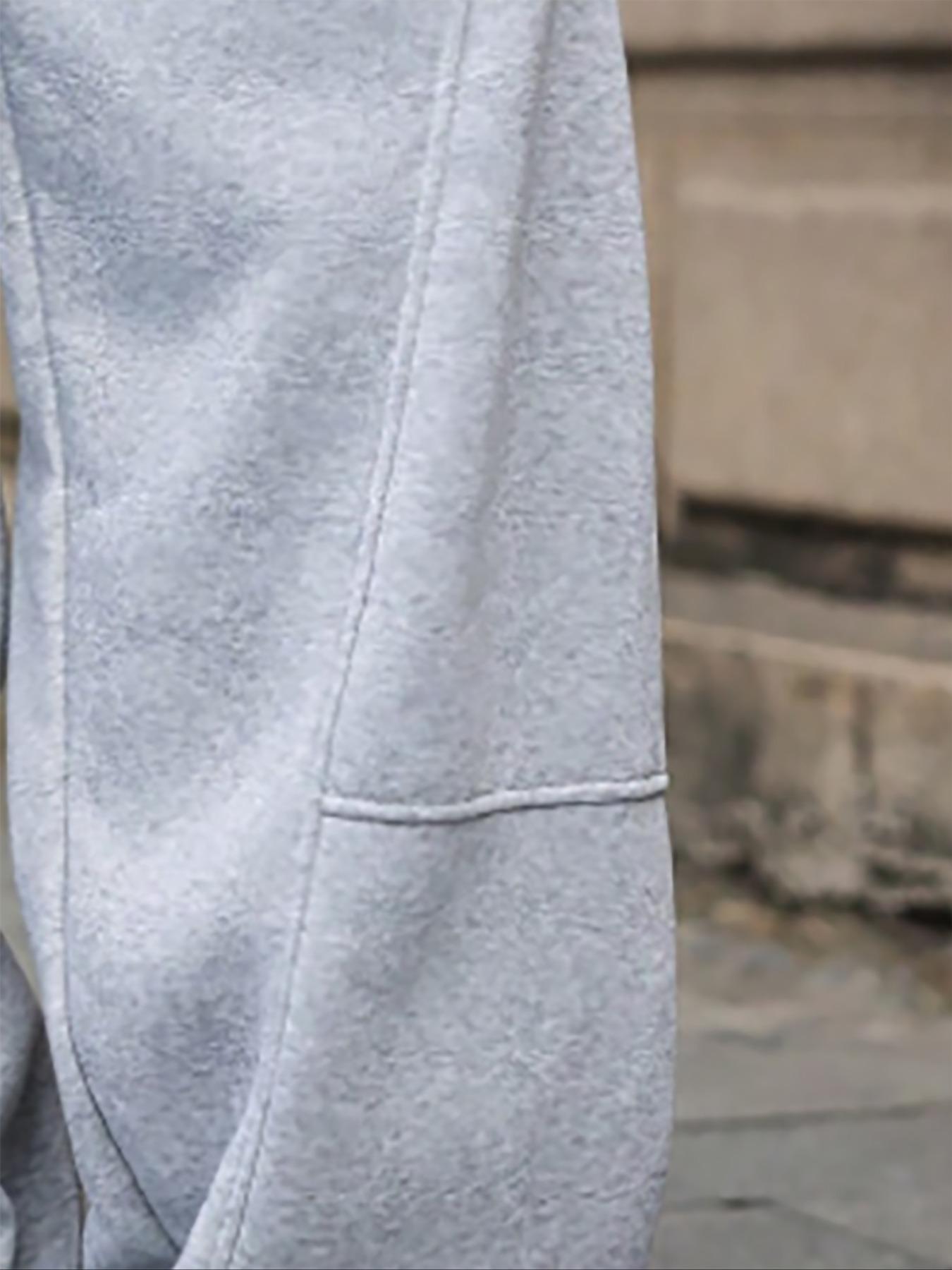 Men's Baggy Sweatpants, Loose Fit Casual Drawstring Elastic Waist, Wide Leg Joggers Trousers with Pockets, Comfortable Daily Wear, Sports Bottoms