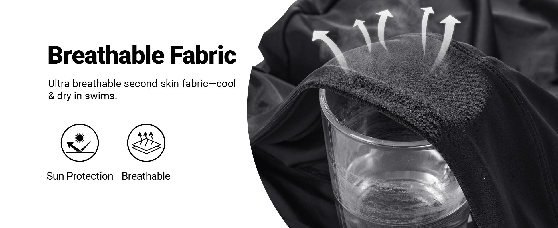 Holipick Womens Plus Size Swim Capris High Waisted Swim Pants Drawstring UPF50+ Long Swim Shorts