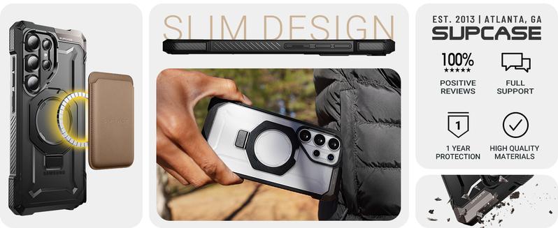 SUPCASE Samsung Galaxy S26/S25 Ultra Case with Stand, Unicorn Beetle Grip,Magnetic Design, Military-Grade Protection,Compatible with MagSafe Holder Cover Protector Screen Protector