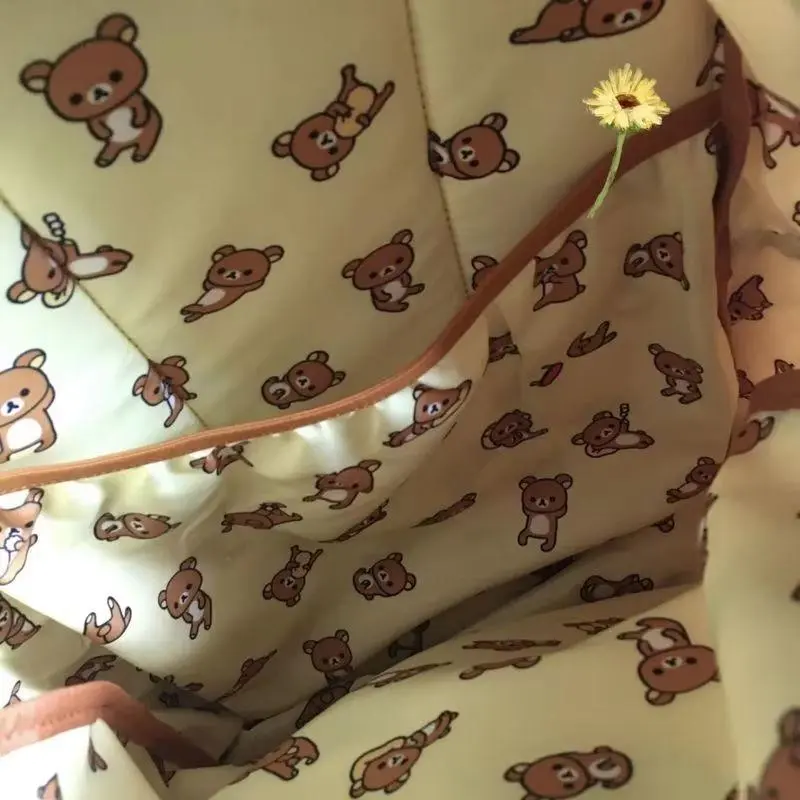 Kawaii Bear Rilakkumas Backpack Large Capacity Backpack Stylish Student School Bag Shoulder Bags Schoolbag Gift Hot Selling