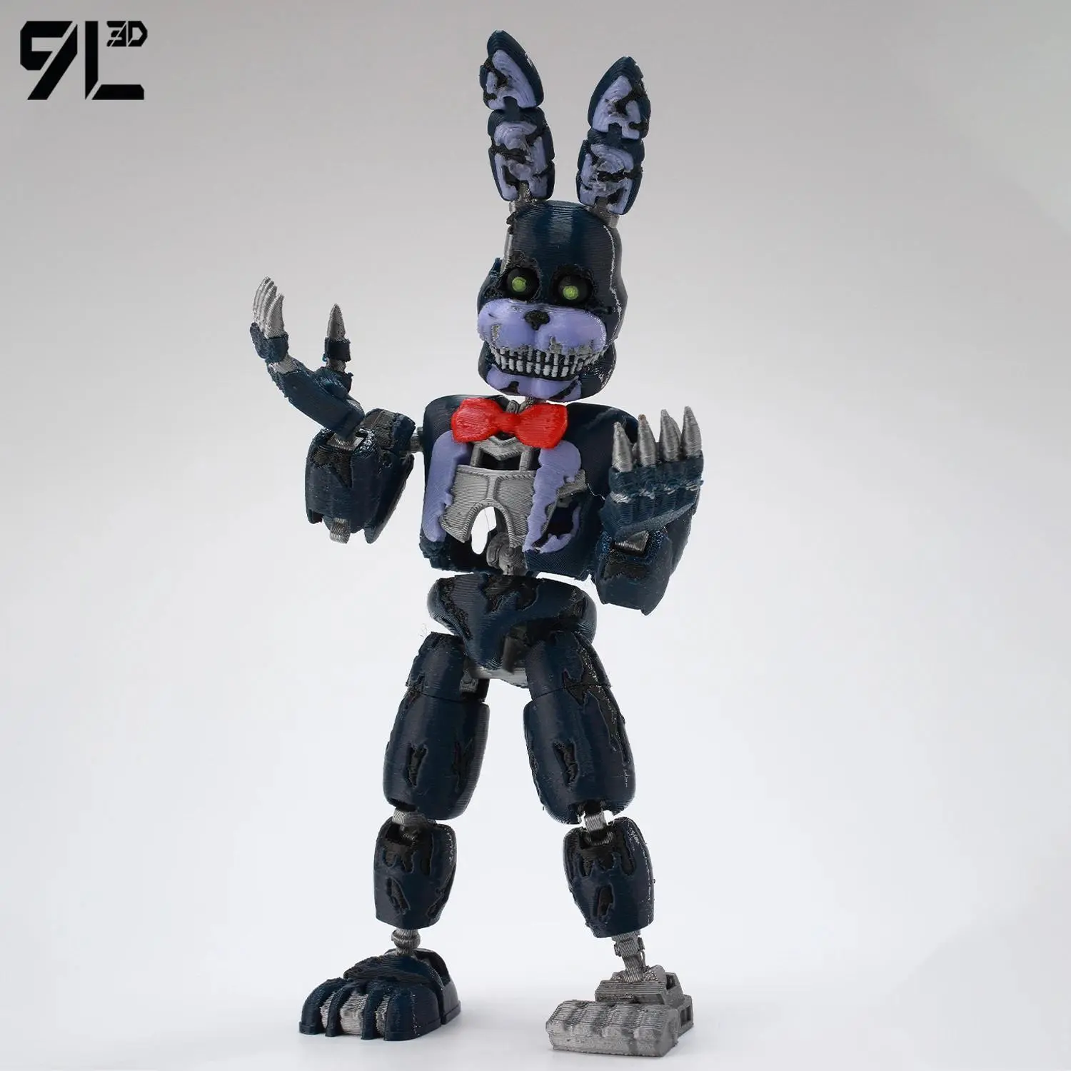 9L3D Printed Bonnie Nightmare Freddy Titan13 FNAFs Bear's Midnight Harem Five Nights Joint Movable Detachable Peripheral Boy Toy Popular toys 2026 Hot selling toys