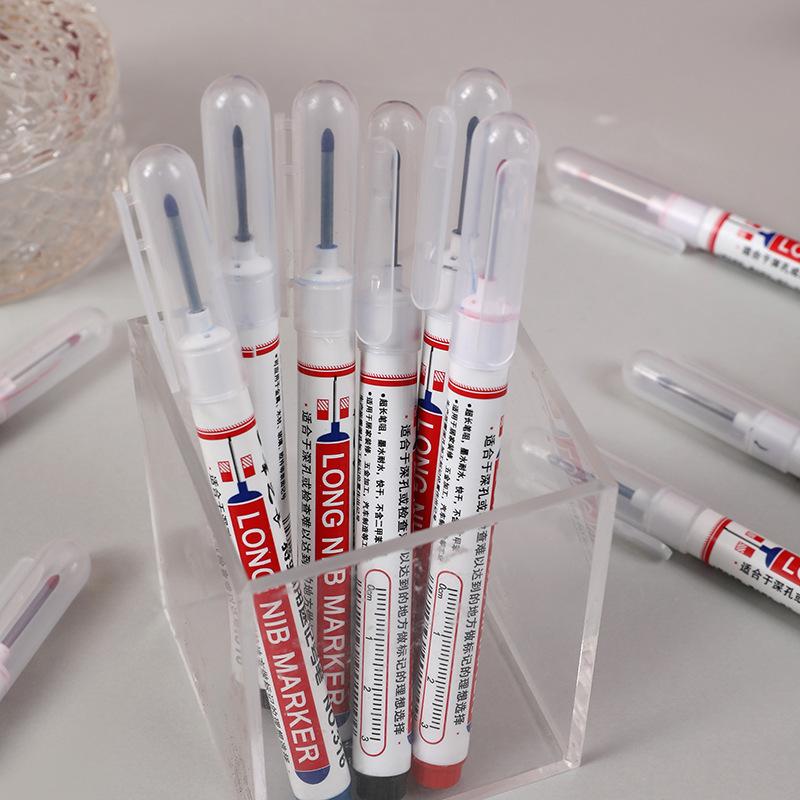 Long Marker Pen, 20pcs/set Waterproof Marker Pen, Multipurpose Deep Hole Marker Pen for Metal, Ceramic, Glass, Leather, Film, Art Markers, Permanent Drawing Markers