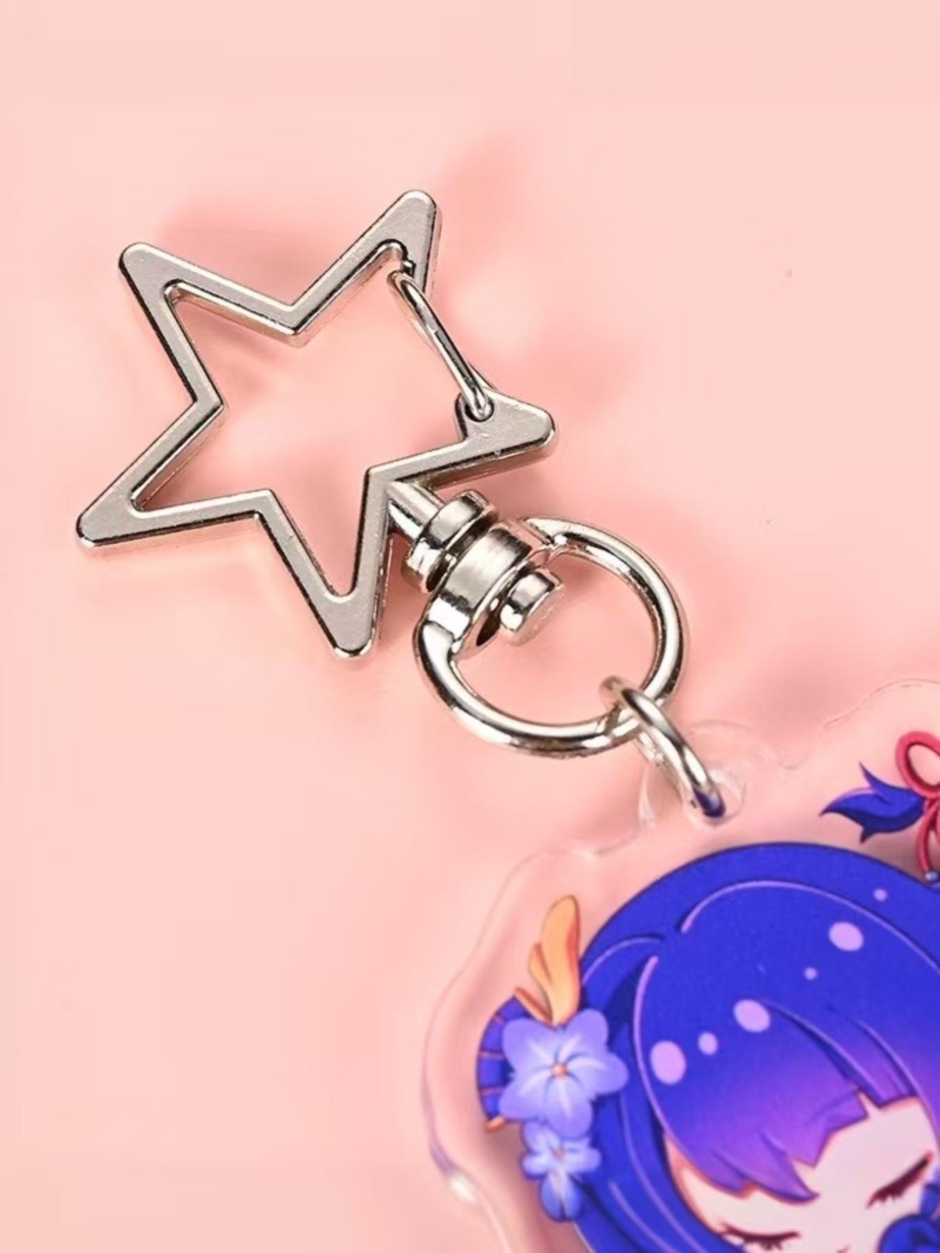 10pcs Metal Swivel Lobster Clasp Snap Hook, Key Rings, Star Shape Clasp, Durable & Versatile, Ideal for Jewelry Making & DIY Projects