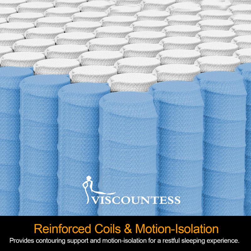 12/14 Inch Twin Full Queen King Size Mattress in a Box,Memory Foam Hybrid Mattress with Individual Pocket Spring for Motion Isolation & Silent Sleep&Lumbar Support & Pressure Relief,Medium Firm 12/14 Inch Twin Full Queen King Size Mattress in a Box,Memory Foam Hybrid Mattress with Individual Pocket Spring for Motion Isolation & Silent Sleep&Lumbar Support & Pressure Relief,Medium Firm