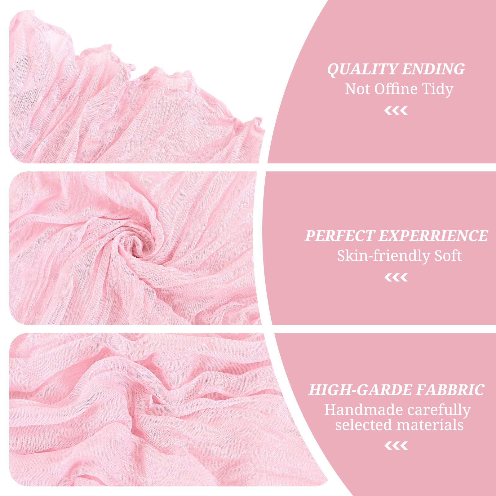 50/60PC 16x70inch Chair Sashes Cheesecloth Sashes Rustic Chair Decorative Bows Designed ChairCover for Wedding Banquet Party Aisle Home Kitchen Decoration