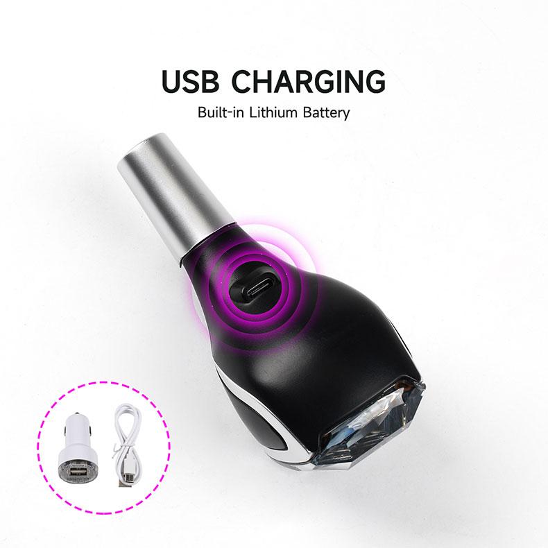 For VIP Car Universal LED Crystal Handles Manual Transmission Gear Shift Knob Lever Stick Head 7 color Car interior accessories