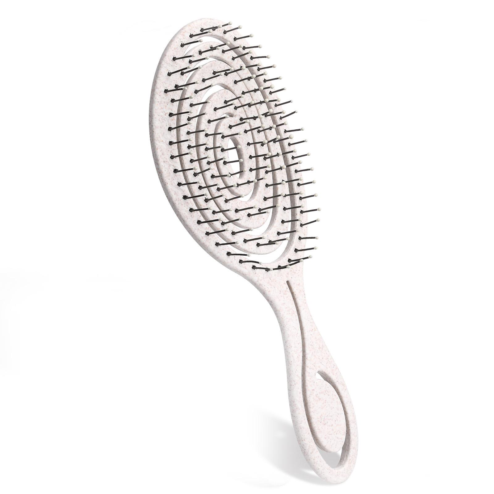 1PC Spiral Detangling Hairbrush TikTok Viral, Unique Hollow Out Vent Brush, Anti-Tangle Fluffy High Volume Comb, No Snag Scalp Massage Brush for Curly & Straight Hair, Dorm Home Use for Women Girls, Beginner Friendly Hot Sale