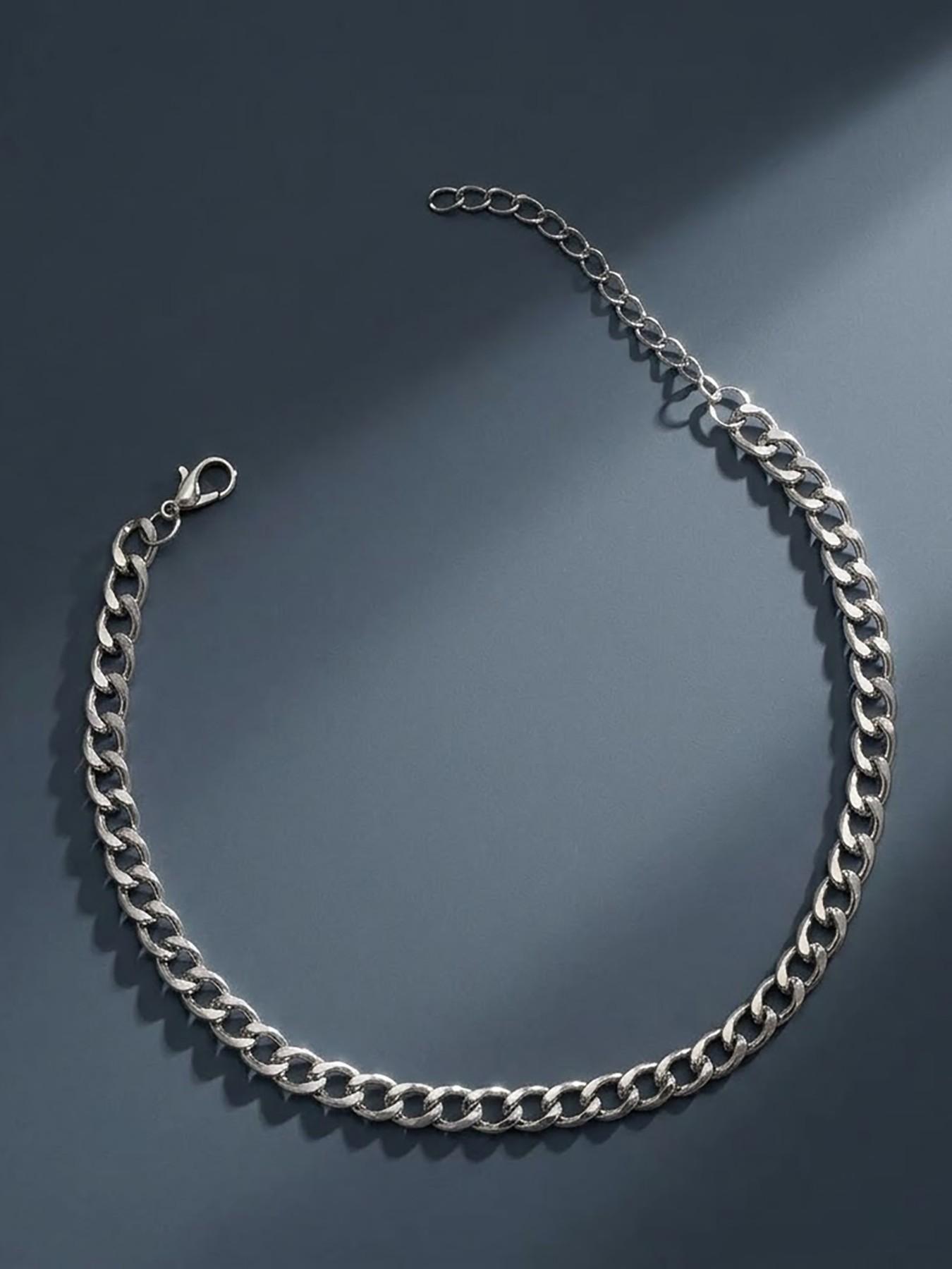 Unisex Punk Style Thick Chain Cuban Bracelet, Adjustable Zinc Alloy Design, Perfect for Daily Wear, Parties, Music Festivals, Gifts
