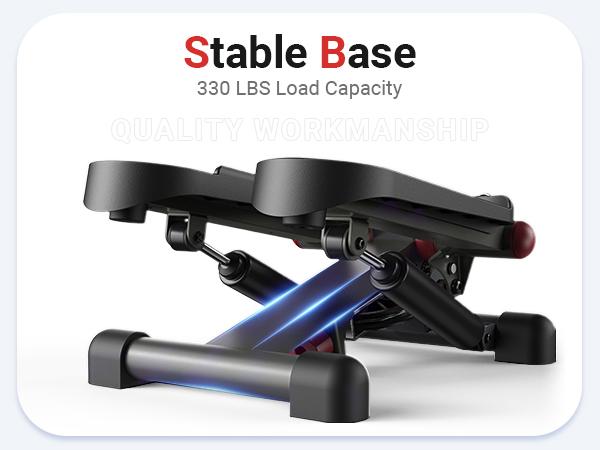 UTRYUP Stair Stepper for Exercise, Mini Steppers with Resistance Band, Fitness Stepper Exercise Home Workout Equipment for Full Body Workout, 300lbs Weight Capacity