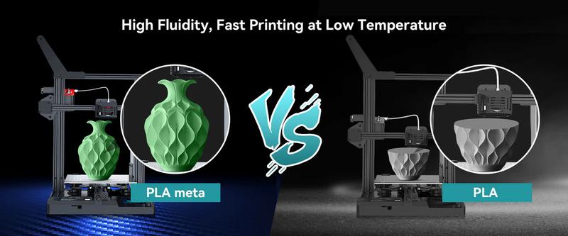 PLA Meta Macaron Colors 3D Printer Filament PLA Meta Filament, 1KG PLA 3D Printer Filament 1.75mm, Tougher Neatly Wound 3D Filament, Dimensional Accuracy +/- 0.02 mm