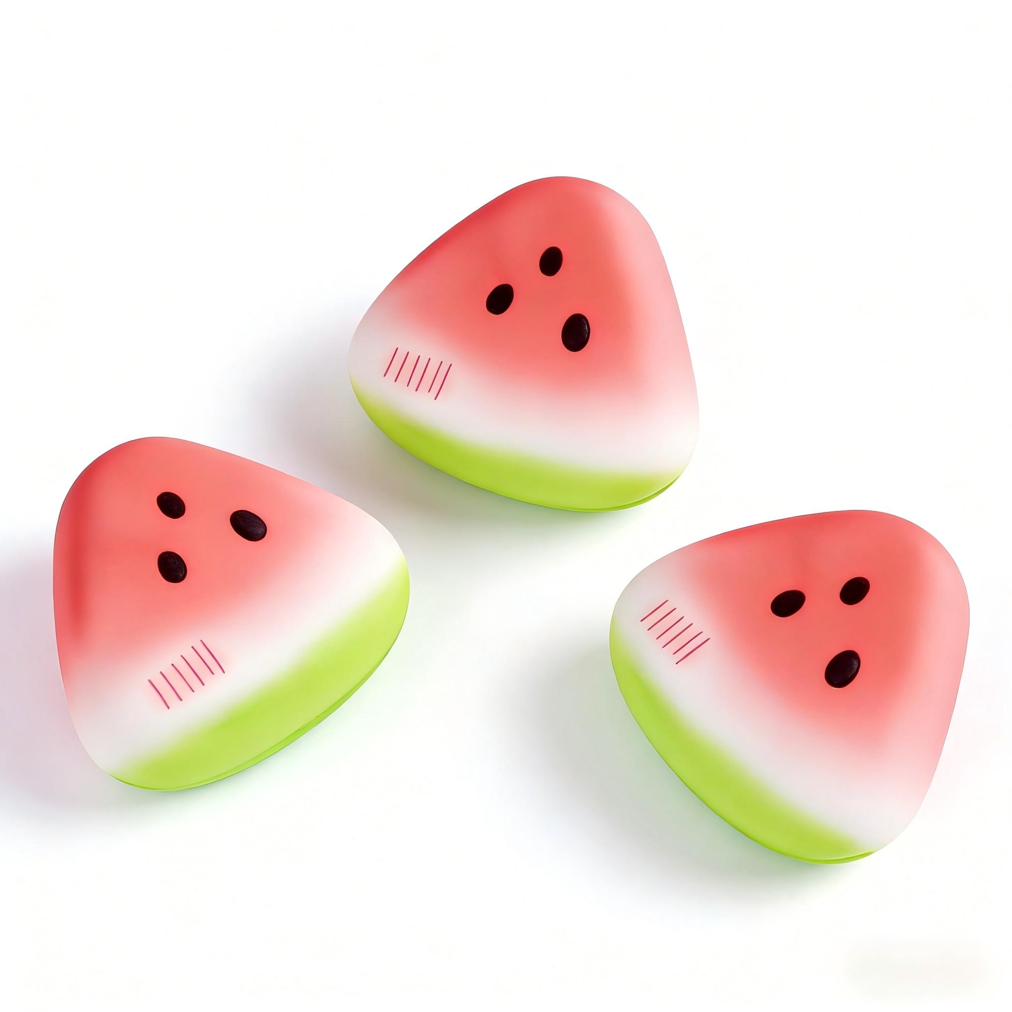 Kawaii Watermelon Squishies, Slow Rising Soft Fruit Toy, Stress Relief Squeeze Fidget Sensory Toy, Ideal for Adults & Party Favors