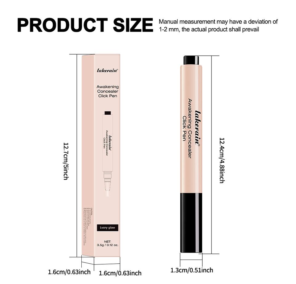 3-colour concealer pen, liquid concealer pen, dark circle concealer pen, tear trough concealer pen, highlighting concealer pen, acne scar concealer pen, blemish concealer pen, precision concealer pen, easy-to-use concealer pen