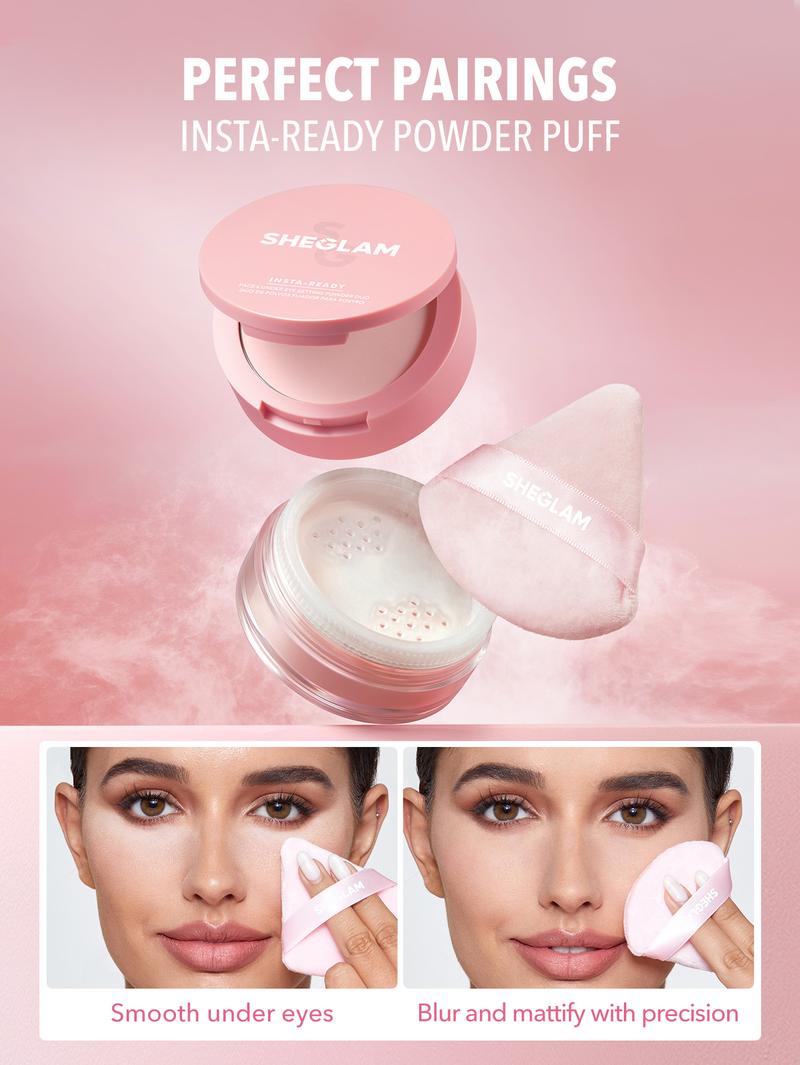 SHEGLAM Insta-Ready Face & Under Eye Setting Powder Duo-Bubblegum Cosmetic Makeup