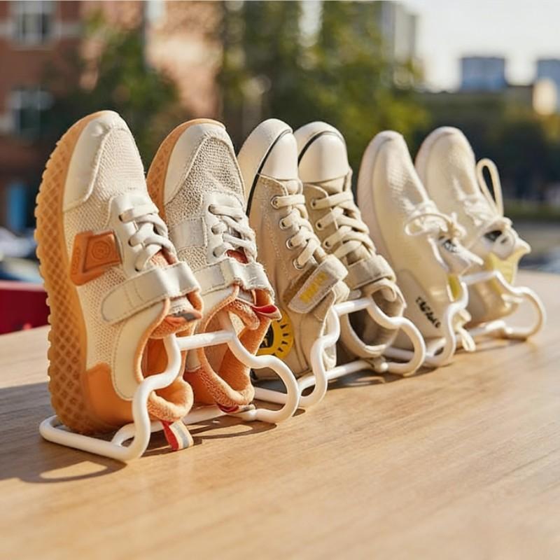 Shoe Drying Rack for Home Balcony, Standing Storage Rack, No Installation Required, Space-Saving Multi-Functional Shoe Holder