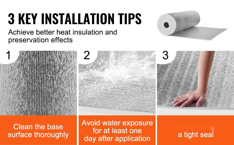 Double Reflective Foam-Core Insulation Roll, Foil-Faced Radiant Barrier for Attic-Roof-Wall, Energy Efficiency Enhancer, Heat Shield, Vapor Barrier, Durable Construction, 300x48x19/32 in