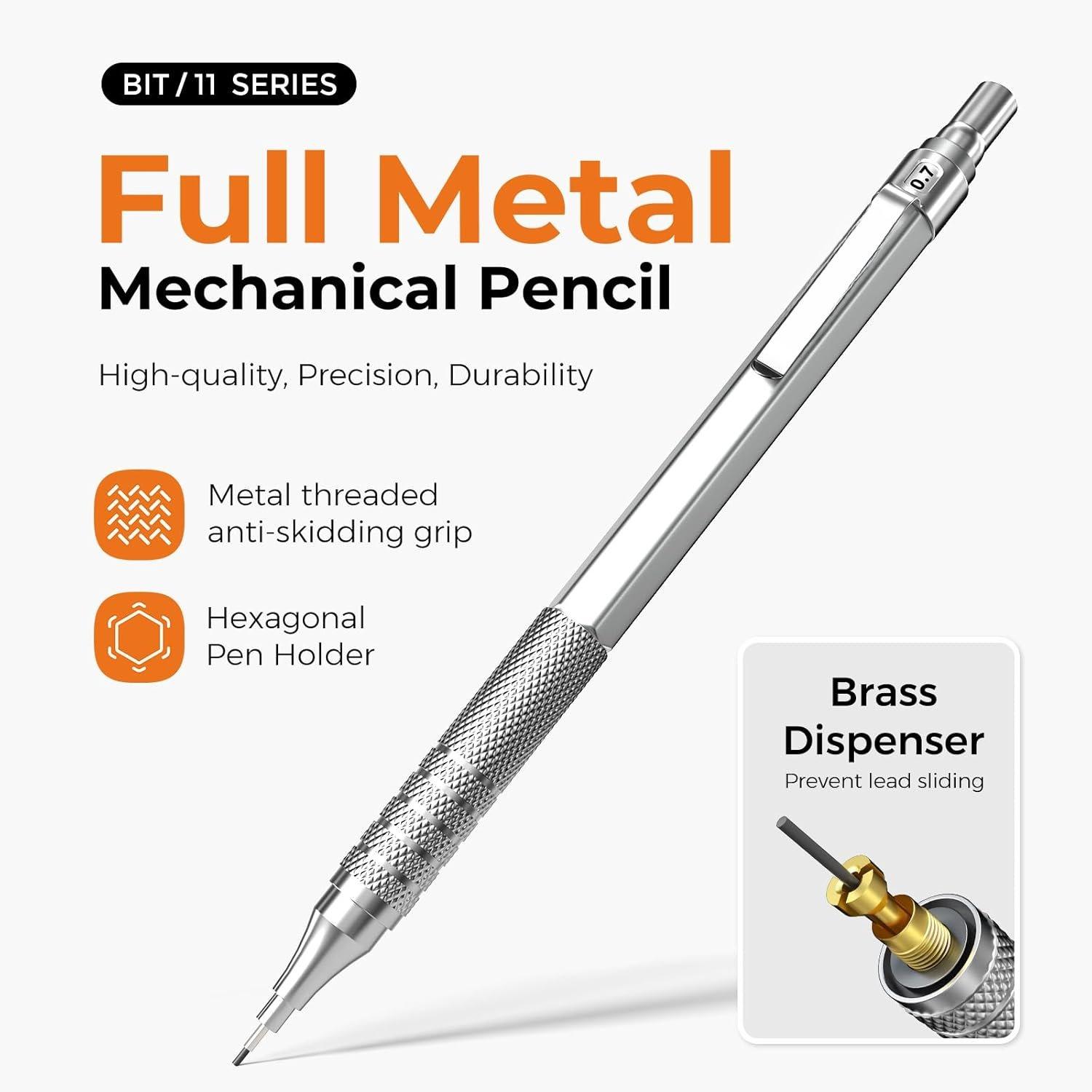 35 count Art Mechanical Pencil Set with Case, 0.5 0.7 0.9 2.0 Graphite Metal Drawing Drafting Pencils, Sharpener Erasers 384 count Lead Refills (6B 4B 2B HB 2H 4H Colors)Pencils for Writing Sketching, 35 count Art Mechanical Pencil Set with Case, 0.5 0.7 0.9 2.0 Graphite Metal Drawing Drafting Pencils, Sharpener Erasers 384 count Lead Refills (6B 4B 2B HB 2H 4H Colors)Pencils for Writing Sketching,