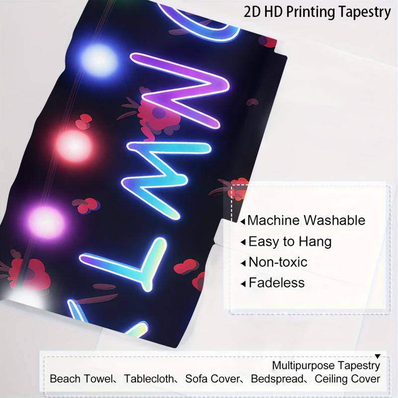 Home Decor With Quirky Stories, Creative Letter Lights, Patterned Tapestries, Fashionable Room Flags, Unique Wall Art In Living Rooms And Bedrooms, Suitable For High-End Decoration In Various Places