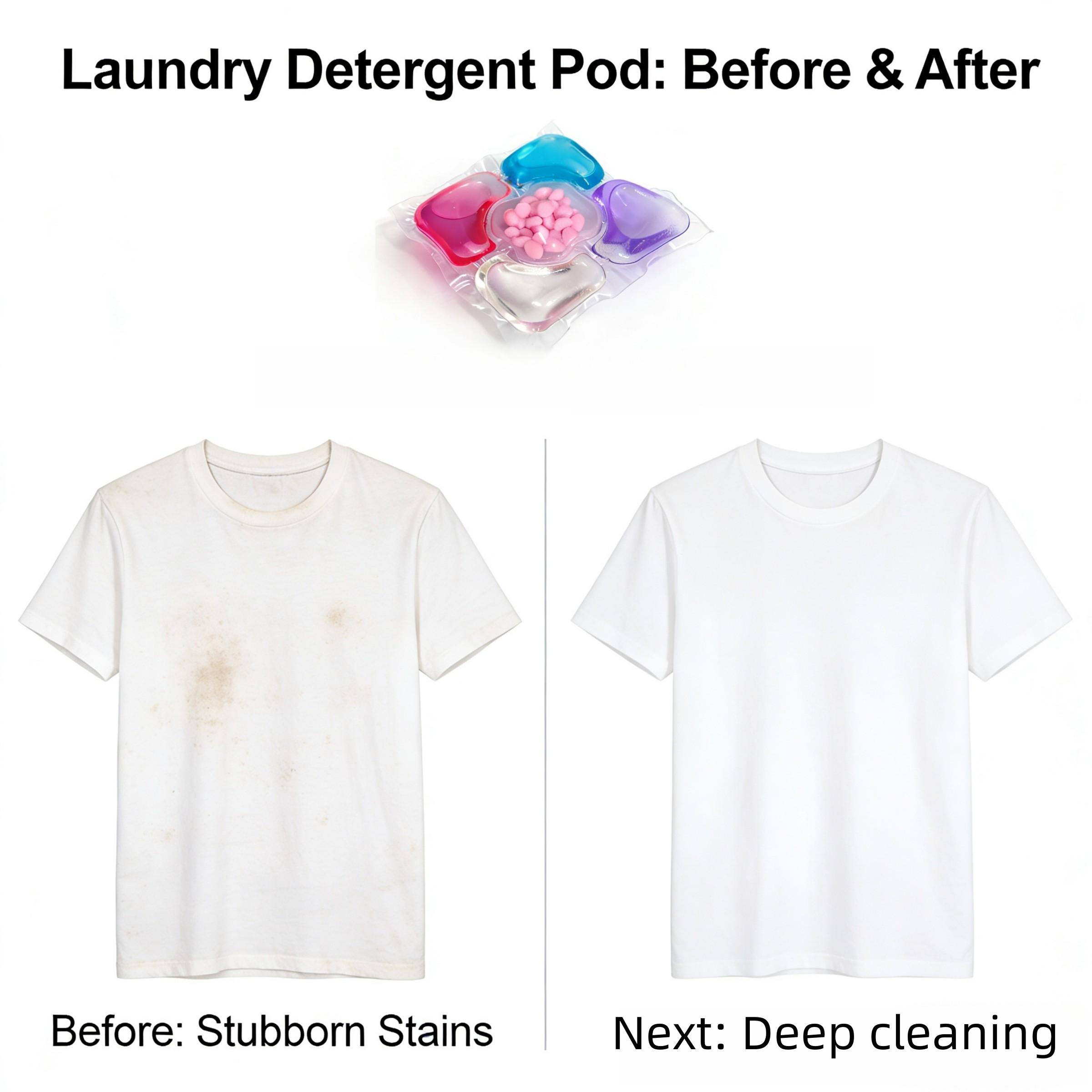 5-In-1 Laundry Beads, 10/30/50/100 Pieces, Long-Lasting Detergent Capsules, Travel-Friendly Design, Eco-Friendly Cleaning, Soften Clothes