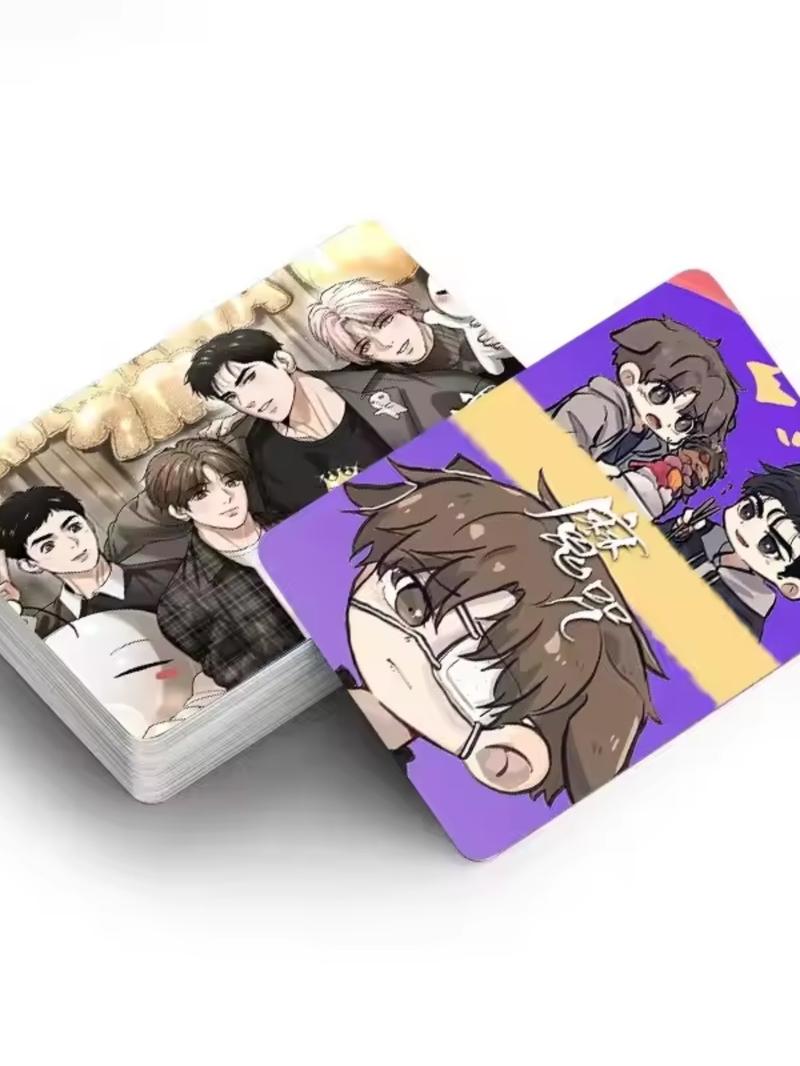 Korean Manga Curse Dual-Sided 30 Cards Set, High-Quality Photo Card Boxed Collection, Perfect Gift Greeting Cards