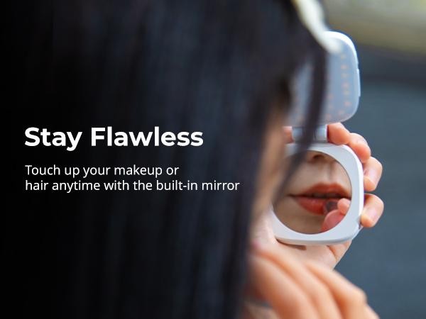 SmallRig 3-in-1 Magnetic Selfie Light for iphone17 Pro/MAX, Phone Light with a Mirror, Instant Attachment for MagSafe, for Selfies,Makeup,Live Streaming,Video Conference,360° LED Ring Light and Phone Stand,Vibe P48 4656/4933