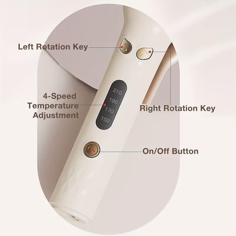 Automatic Hair Curler with 28mm Barrel, 4 Temperature Modes, Smart Timer & Sensor, Long-Lasting Waves, Safety Auto Shut-Off