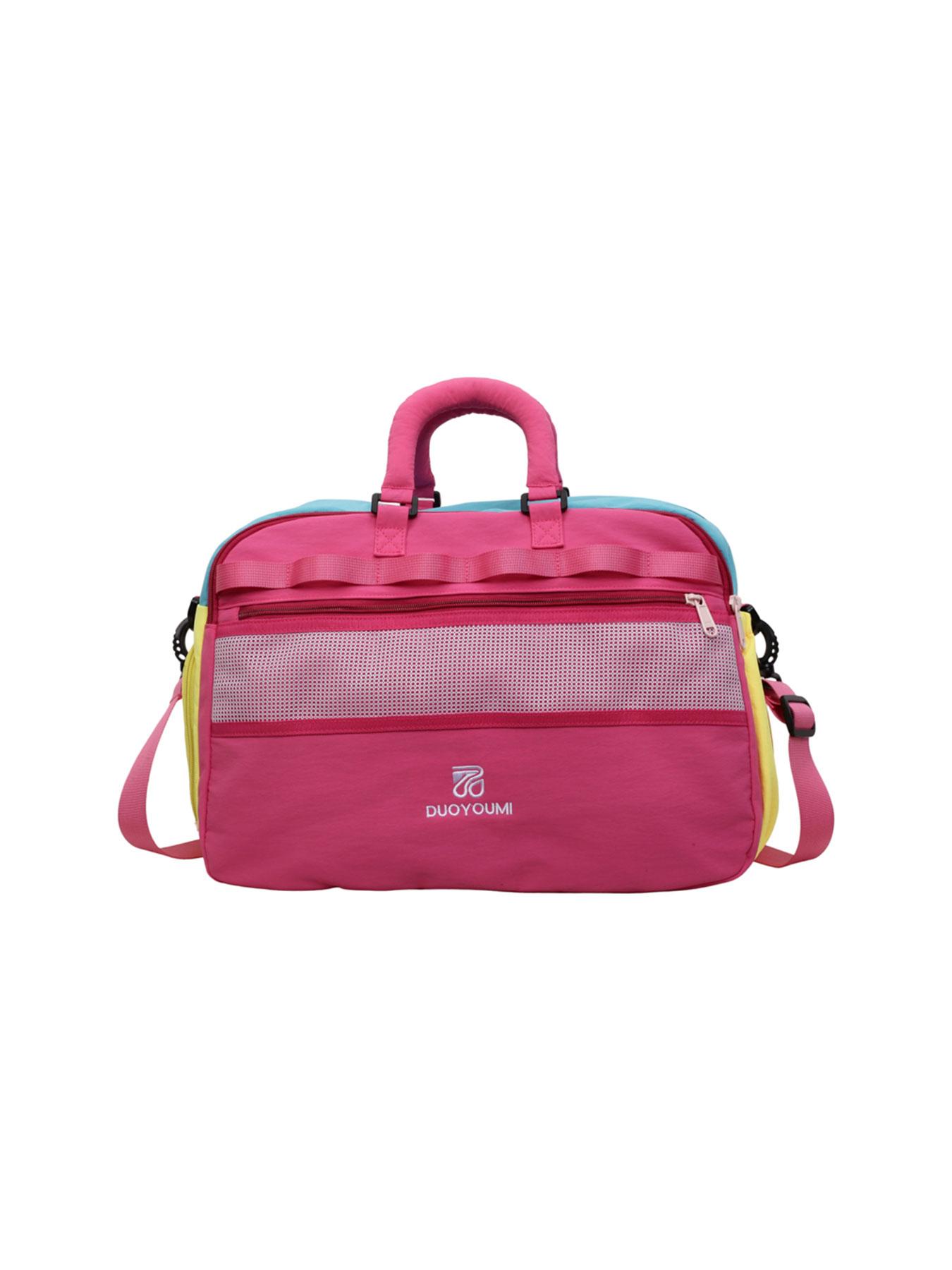 Large Capacity Travel Duffel Bag, Lightweight Waterproof Nylon, Zippered Compartment, Mesh Pocket, Detachable Shoulder Strap, Versatile Use, Hand Luggage Bag, Travel Duffle Bags