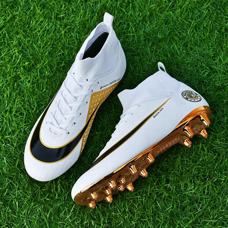 2024 Hot-Selling men's football shoes AG long spikes football shoes boys and girls student Wear-Resistant Training Shoes ，Outdoor Non-Slip outdoor football grass training shoes,shoes Size35-45 charlie jones  cleats