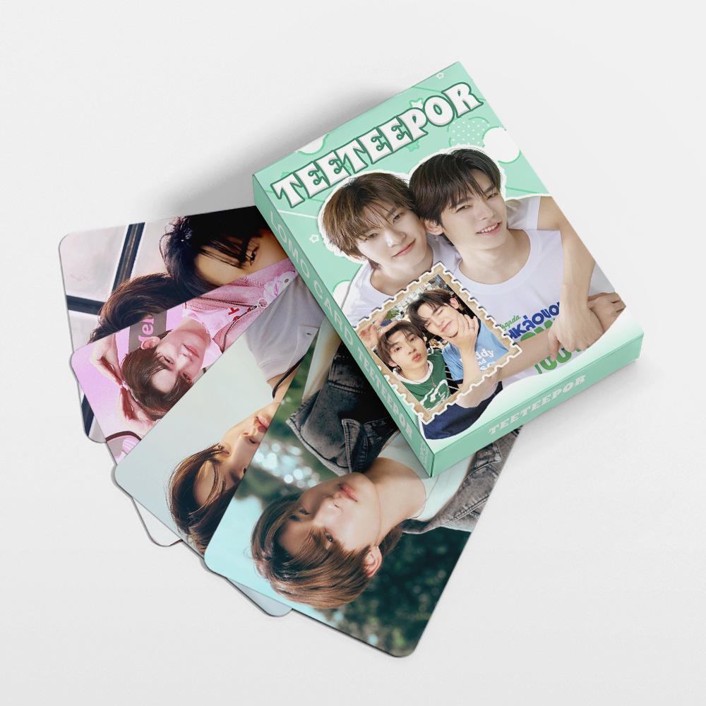 30Pcs/Set Thai BL Couple TEETEEPOR Double Sided Lomo Cards TeeTee × Por HD Print Photo Cards for Fans Collection & Gift