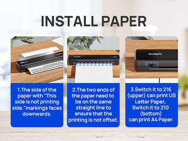 Inkless Portable Printer – Wireless Bluetooth Thermal Printer for Travel & Mobile Use, Compatible with iOS, Android, Laptop, Supports 8.5"x11" US Letter & A4 Paper, No Ink Needed deal for Office & Home Inkless Portable Printer – Wireless Bluetooth Thermal Printer for Travel & Mobile Use, Compatible with iOS, Android, Laptop, Supports 8.5"x11" US Letter & A4 Paper, No Ink Needed deal for Office & Home