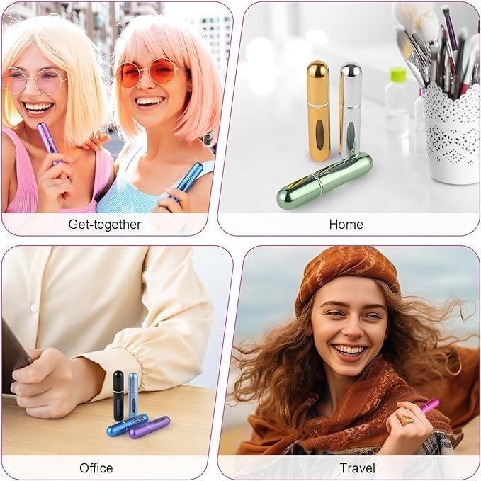5 PCS Cologne Travel Bottle, Perfume Travel Refillable, Perfume Atomizer, Mini Spray Bottle, Portable Perfume Bottles, and Small Cologne Sprayer for Daily Use, Cosmetics Makeup Tools