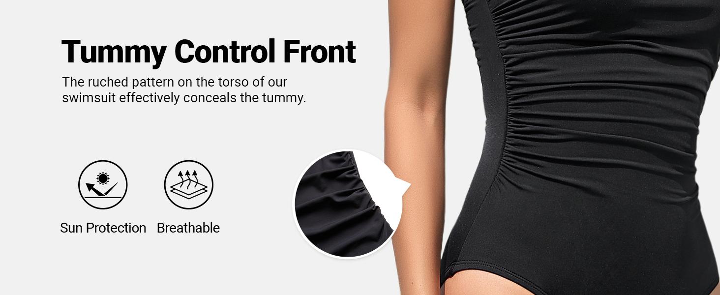 Holipick Women Elegant Tummy Control One Piece Swimsuits Strapless Bandeau Full Coverage Bathing Suits Slimming Halter Swimwear Swimming Clothing Holipick Women Elegant Tummy Control One Piece Swimsuits Strapless Bandeau Full Coverage Bathing Suits Slimming Halter Swimwear Swimming Clothing