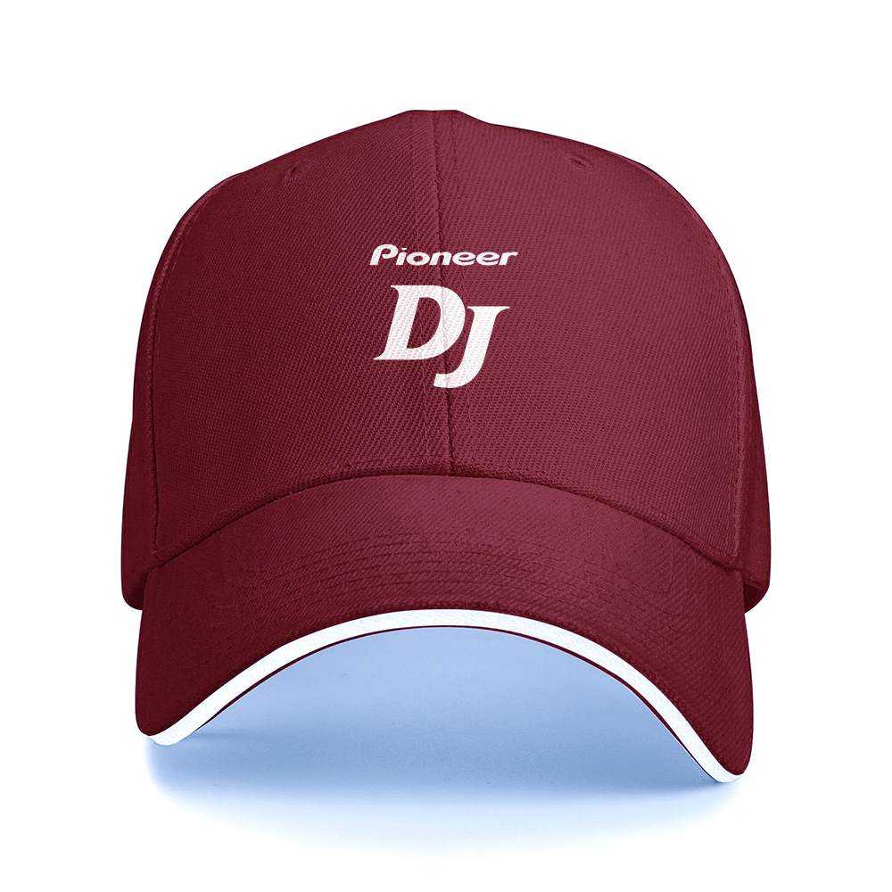 A pioneer DJ music brand printed baseball cap, unisex style, suitable for all seasons