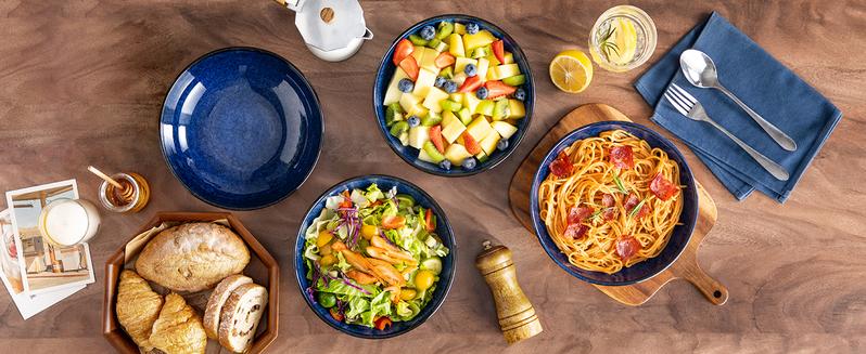 vancasso Stern Large Pasta Bowls Set of 4, 38 Oz Ceramic Salad Plate Bowls for Serving, Kitchen Stoneware Wide Bowls for Soup, Pasta, Salad, Cereals, Microwave Oven Safe Saladbowl Durable Kitchenware Dinnerware Tableware vancasso Stern Large Pasta Bowls Set of 4, 38 Oz Ceramic Salad Plate Bowls for Serving, Kitchen Stoneware Wide Bowls for Soup, Pasta, Salad, Cereals, Microwave Oven Safe Saladbowl Durable Kitchenware Dinnerware Tableware