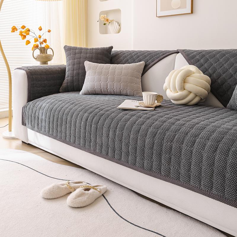 Solid Color Sofa Cover, 1 Count Non-slip Sofa Slipcover, Soft Sofa Protector, Sofa Protector for Home Living Room, Sofa Protector for Home Living Room #TOP PICKS