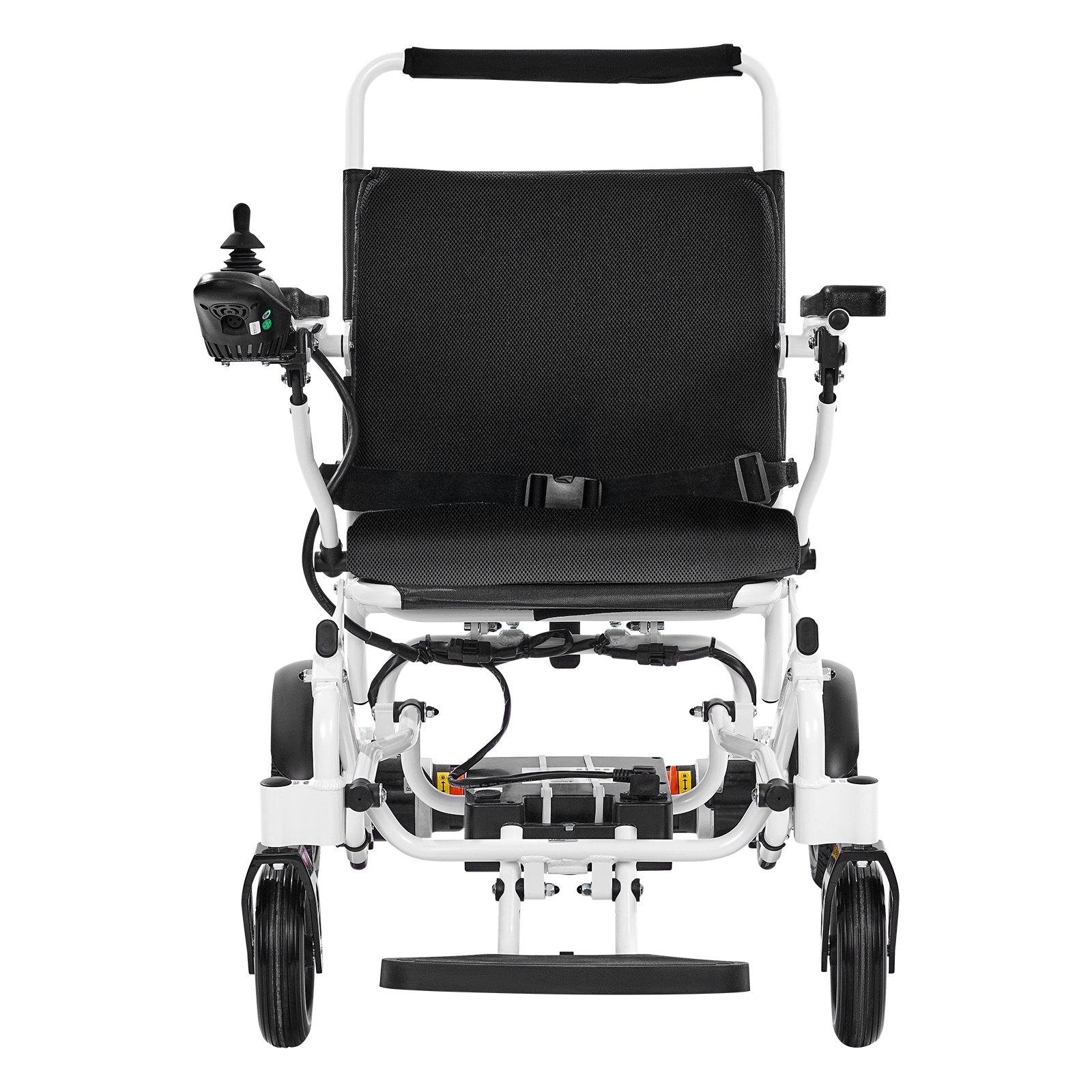 VEVOR Electric Wheelchair for Adults, 300lbs Capacity, Foldable Lightweight All-Terrain Model, 13-Mile Traveling Range, Puncture-Proof Portable 21in Seat Motorized Chair for Seniors VEVOR Electric Wheelchair for Adults, 300lbs Capacity, Foldable Lightweight All-Terrain Model, 13-Mile Traveling Range, Puncture-Proof Portable 21in Seat Motorized Chair for Seniors