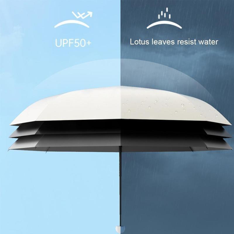 Compact Windproof Folding Umbrella, 1 Count Portable Lightweight Umbrella with Easy-open Quick Mechanism, Rainproof Umbrella for Daily Commute & Outdoor Activities, Valentine's Day Gift, Wind Resistant Umbrella