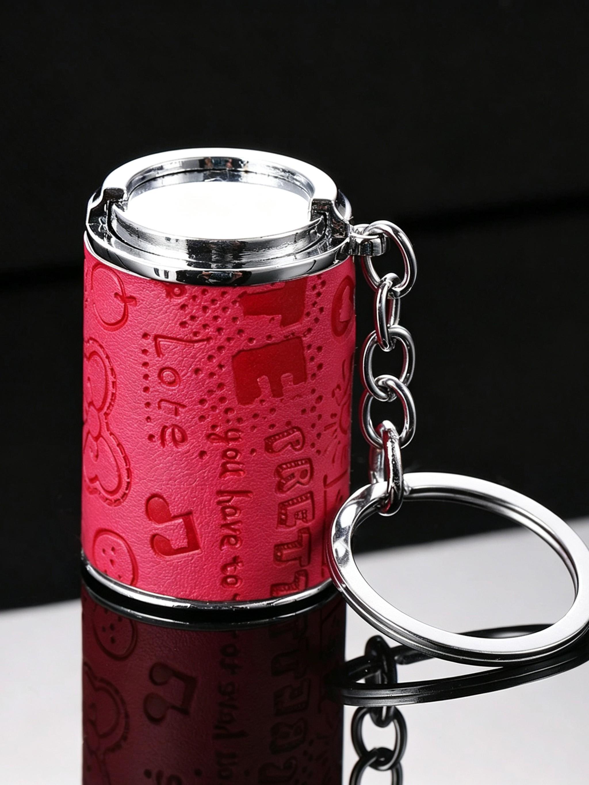 Creative Coin Holder Keychain, Fashionable Portable Change Container, Metal Coin Jar Key Ring, Unique Personalized Accessory, Gift Keychain