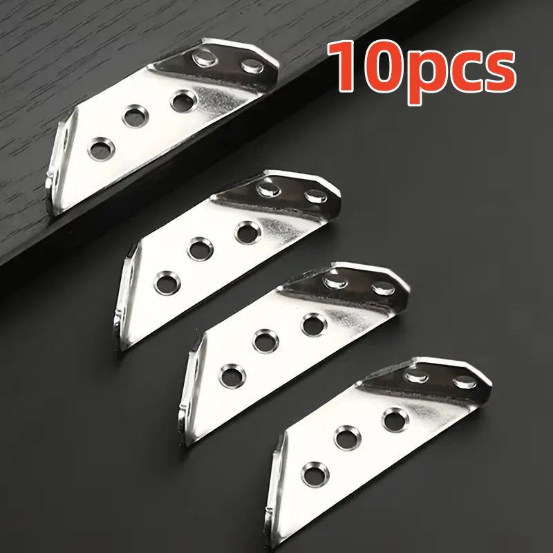 Metal Corner Brackets Set (10/20 Pieces), Durable Metal Corners for Cabinets & Drawers, Easy Installation Furniture Accessories