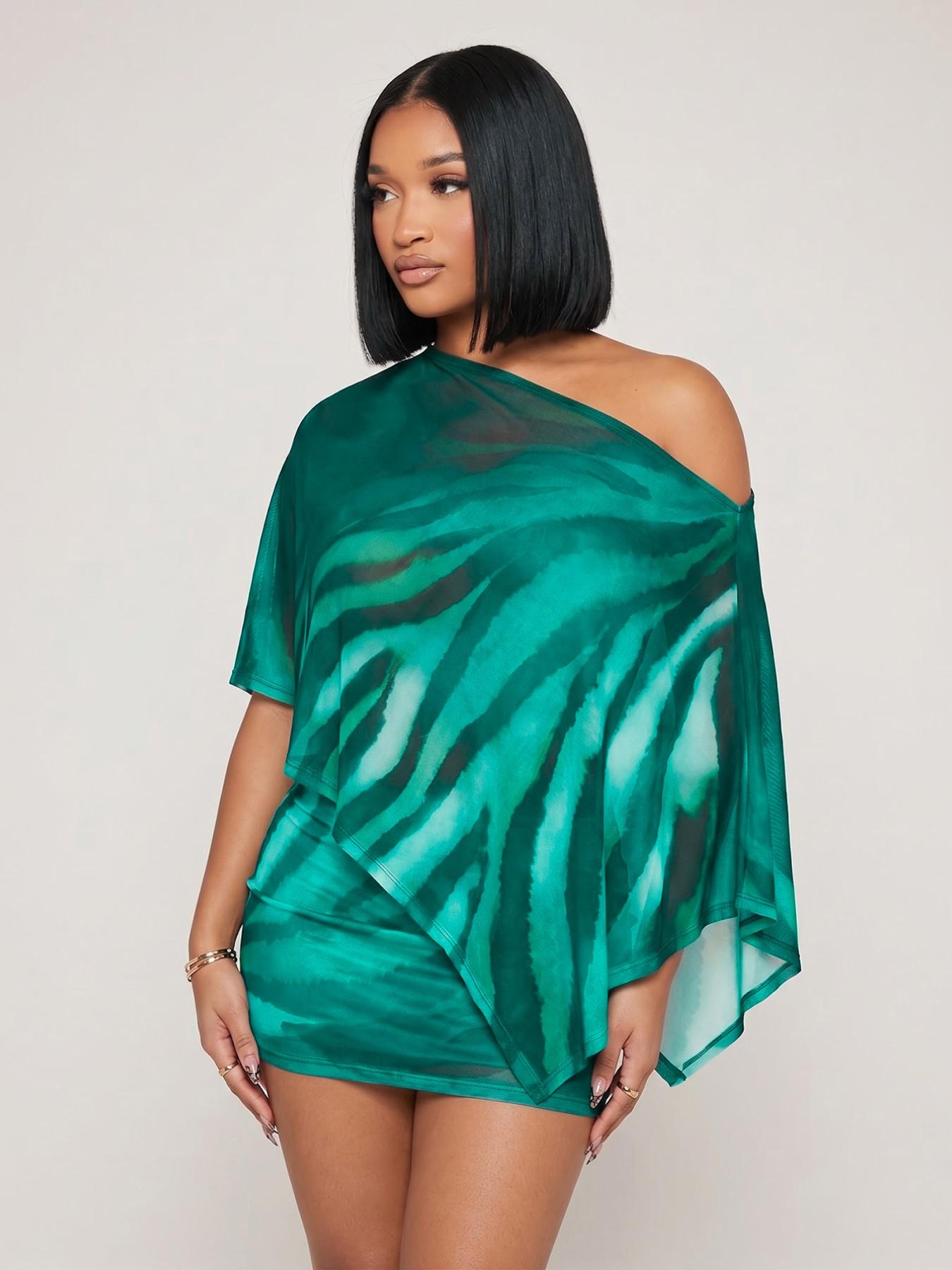 Women's Fashion Animal Print Shawl Top + Trendy Short Skirt Set, Spring & Fall Lightweight Comfortable Casual Wear, Perfect for Daily Home Outdoor Womenswear Clothes Women's Fashion Animal Print Shawl Top + Trendy Short Skirt Set, Spring & Fall Lightweight Comfortable Casual Wear, Perfect for Daily Home Outdoor Womenswear Clothes