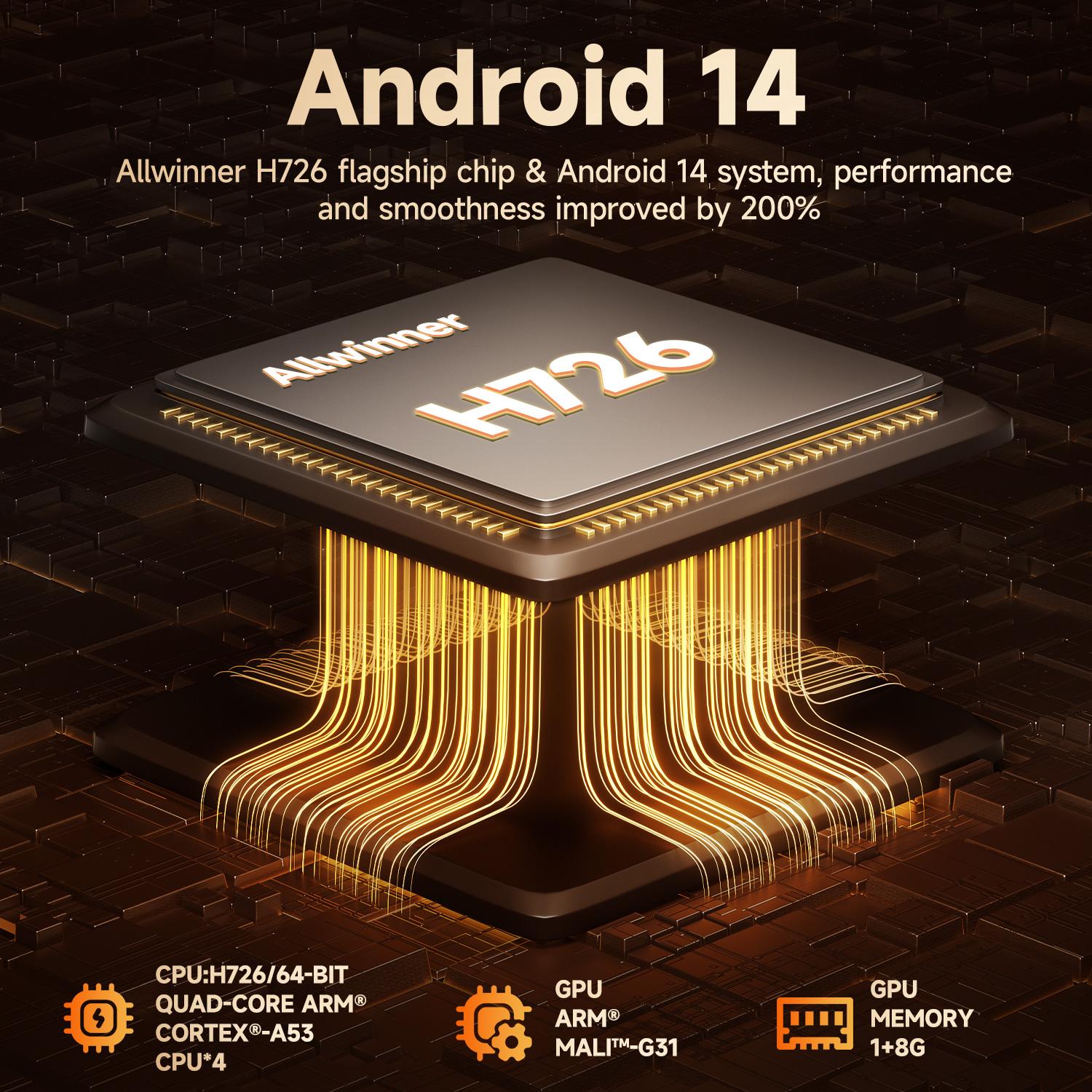 [US warehouse] Magcubic 900ANSI HY350MAX Projector Auto Focus 8K Decode Android 14 Allwinner H726 Built-in 15W HiFi Speaker Dual WiFi6 BT5.4 Native 1080P 1.0:1 short Throw Portable Smart Projector For Home Cinema Movie Night