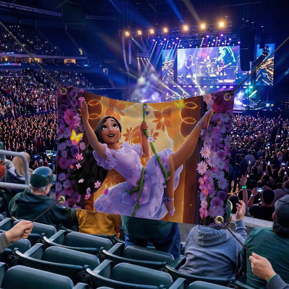 E-Encanto CARTOON Flags Multi Size Atmosphere Flag, Cheerleading Hand Pulled Banner, Portable Outdoor Event Flag & Wall Decor for Sports, Parties, Home and Room Decoration