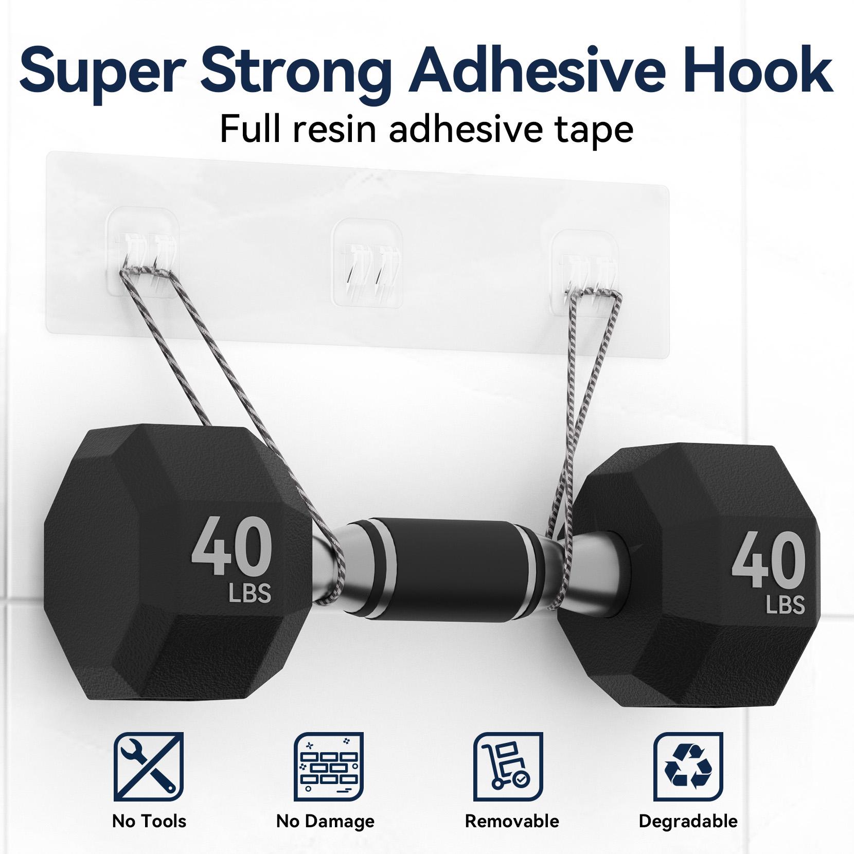 YASONIC 2/3/5 Pack Shower Caddy Adhesive Replacement, Strong Adhesive Hooks for Shower Caddy, Waterproof Shower Adhesive Strips, No Drilling, for Bathroom Storage Shelves and Kitchen Racks