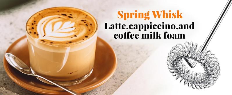 Handheld Milk Frother for Coffee, Rechargeable Electric Whisk with 3 Heads 3 Speeds Drink Mixer Foam Maker For Latte, Cappuccino, Hot Chocolate, Egg，Black Friday Online Event, Christmas Gifts