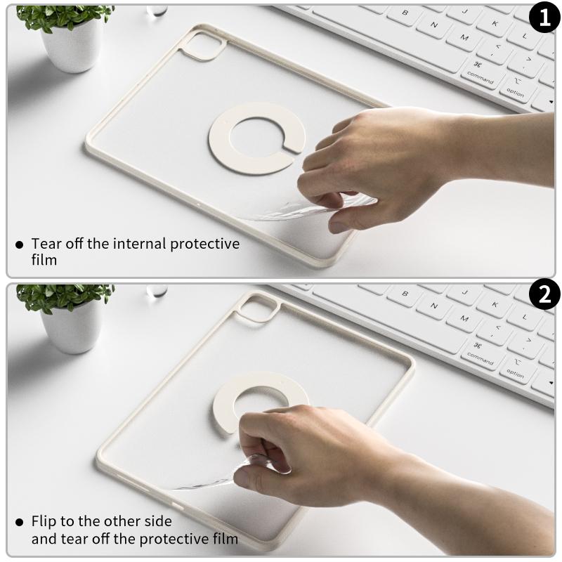 Magnetic Detachable Rotatable Tablet Case, 1 Count 360° Rotatable Tablet Protective Cover, Smart Tablet Protector for iPad, iPad Tablet Accessories