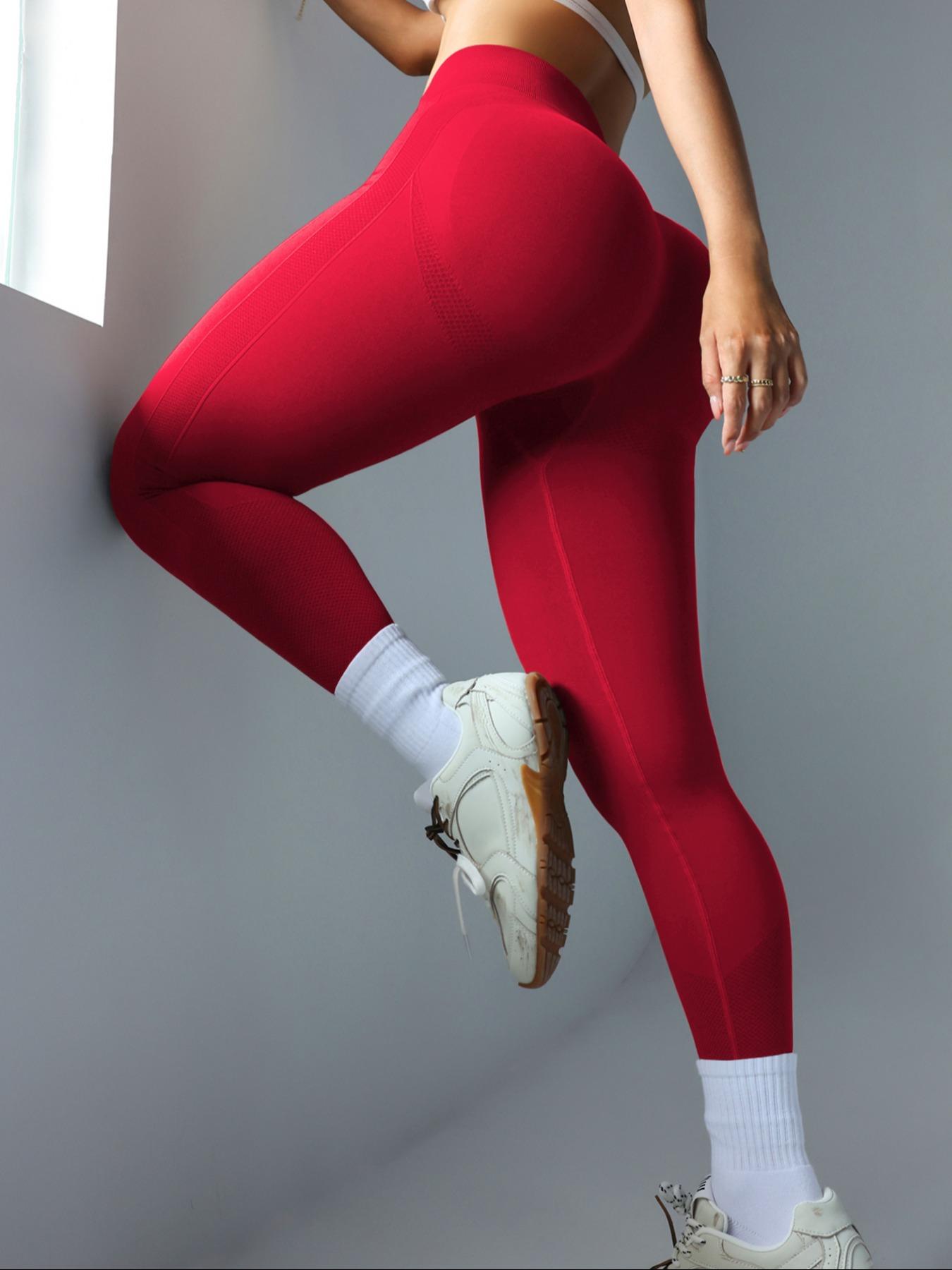 Women's High-Waisted Sporty Tight Yoga Pants, Elastic Fabric, Breathable Comfort, Suitable for Gym and Daily Use, All Seasons, Skinny Yoga Bottoms