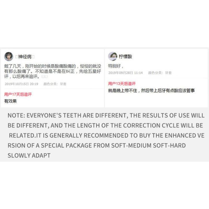 Silicone orthodontic braces Product with Storage Case, Comfortable to Wear, Safe to Use, Suitable for Both Men and Women