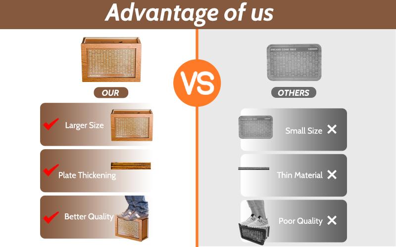 MONEYBOX Wooden - eco-friendly [biodegradable] box | Eco-friendly, sustainable design | Save up to $10,000 | stylish sturdy box | perfect for budgeting, financial planning and goal setting | perfect for teens, adults and families